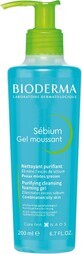 Bioderma S&#233;bium Gel moussant gel de curățare pentru ten mixt și gras 200 ml