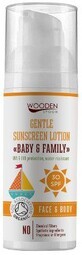 Loțiune de corp cu protecție solară Wooden Spoon Baby &amp; Family SPF30, 50 ml