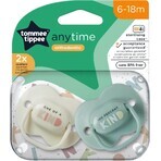 Tommee Tippee CTN AnyTime Silikonschnuller, 6-18m, verschiedene Farben 2 Stück