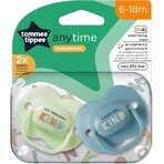 Tommee Tippee CTN AnyTime Silikonschnuller, 6-18m, verschiedene Farben 2 Stück