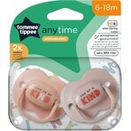 Tommee Tippee CTN AnyTime Silikonschnuller, 6-18m, verschiedene Farben 2 Stück