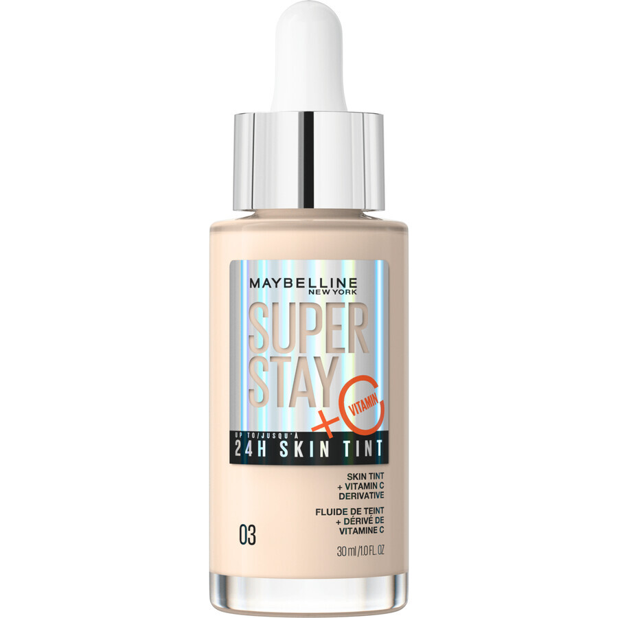 Maybelline New York Super Stay Vitamin C skin tint 03 ser colorat, 30 ml