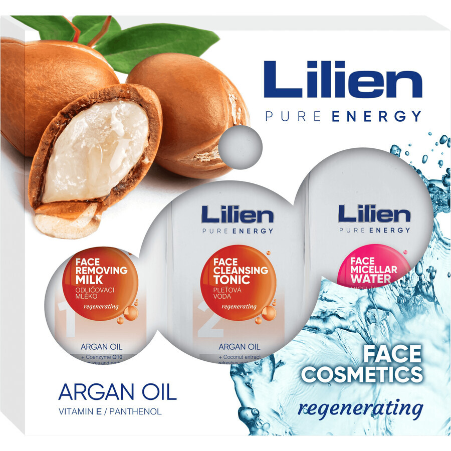 Lilien Geschenkverpakking Gezichtscosmetica Arganolie 3 x 250 ml