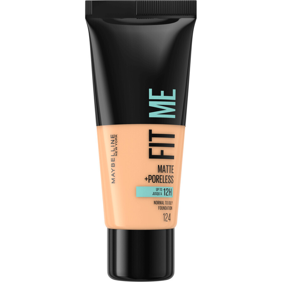 Maybelline New York Fit Me! Matte + Poreless make-up 124 Soft sand, 30 ml