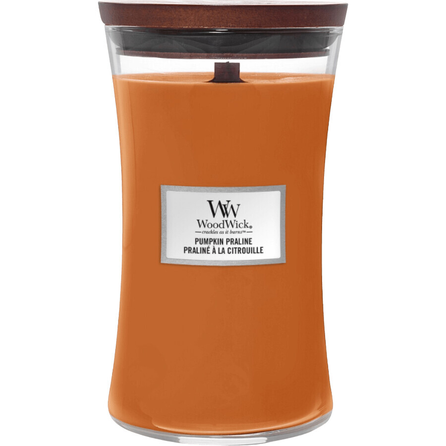 Woodwick lumânare parfumată mare Dovleac pralină 609 g