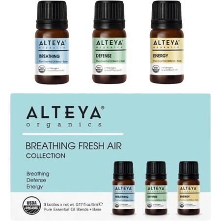 Alteya Set de uleiuri esențiale "aer proaspăt" Alteya Organics 3 x 5 ml