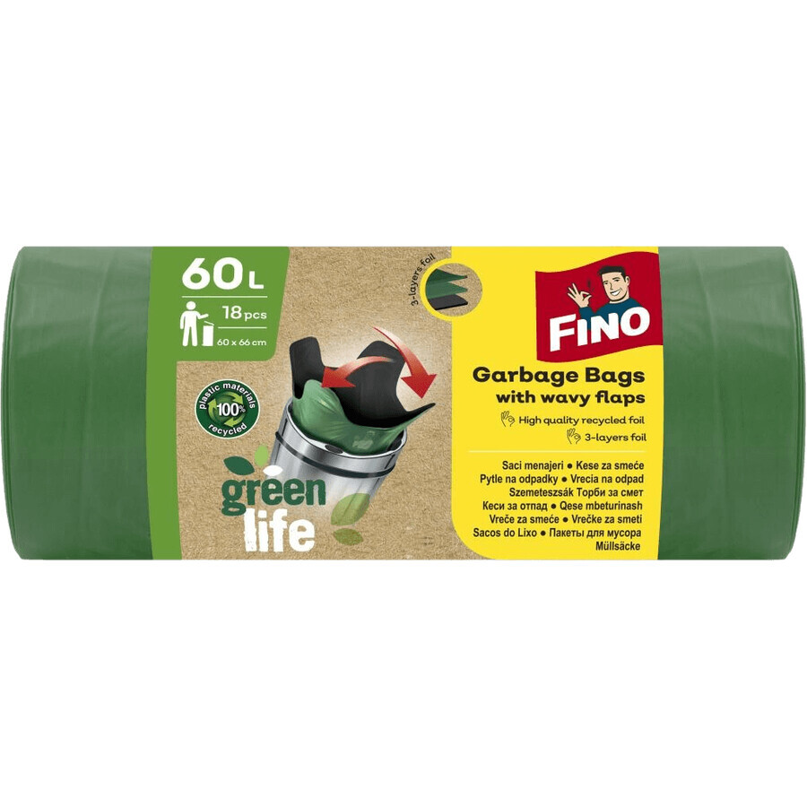 Fino Green Life Sac de gunoi 18 x 60 l