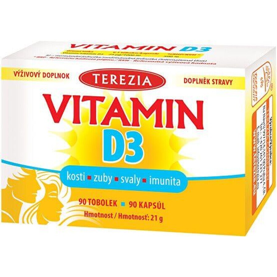 Terezia Vitamin D3 1000 IU 90 Kapseln