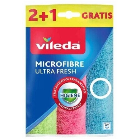 Vileda Ultra Fresh micro prosoape 2+1pcs