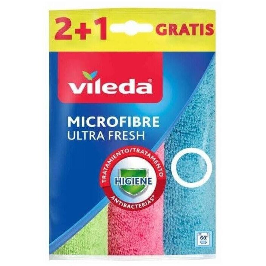 Vileda Ultra Fresh micro prosoape 2+1pcs