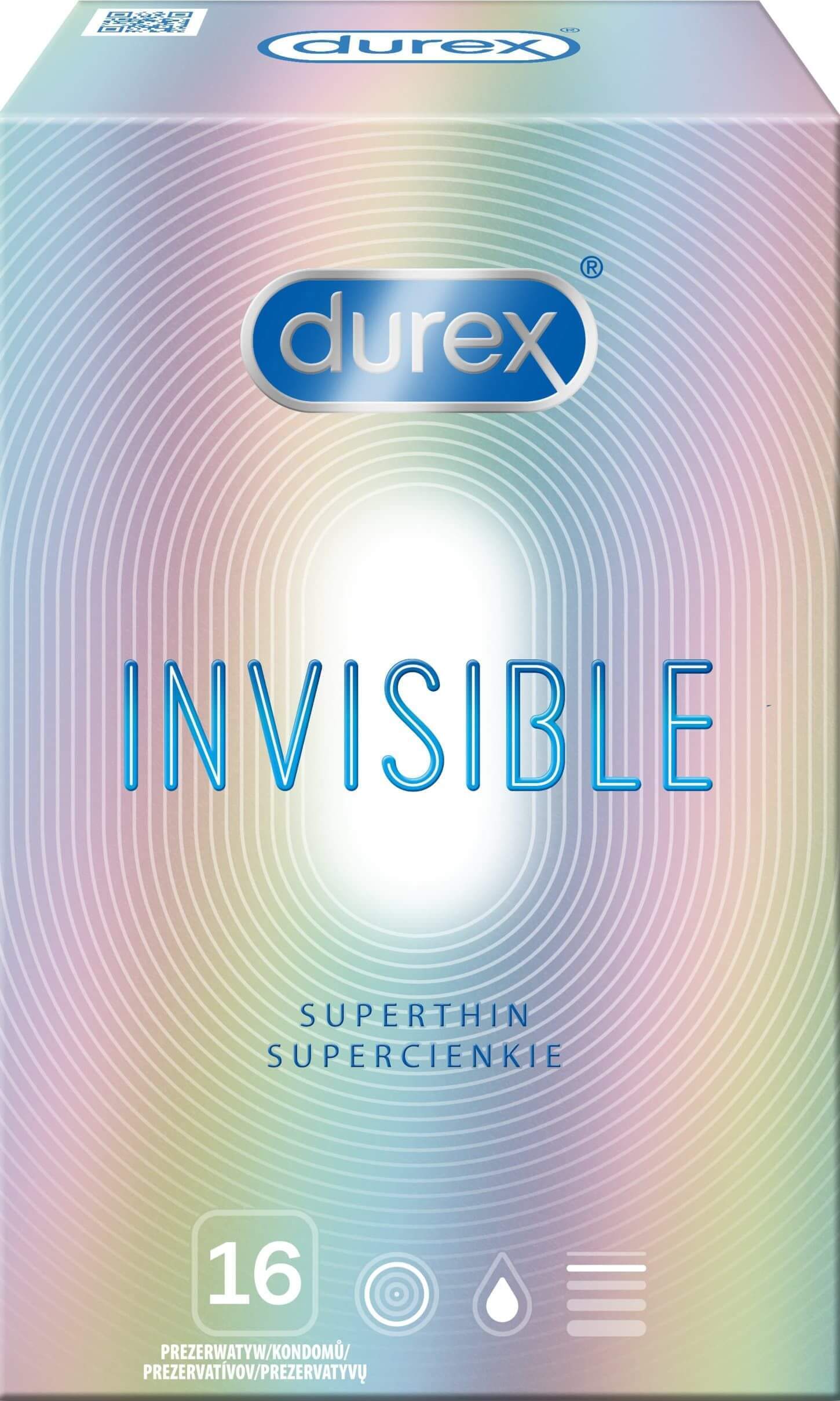 Prezervative Durex Invisible Extra Thin Extra Sensitive 16 buc