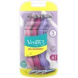 Gillette Venus Venus Simply Simply Venus3 Disposable Shaver Multicolor 6 pcs