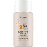 Babé SUPER FLUID COLOR SPF50 fluid de față colorat pentru toate tipurile de ten 50 ml