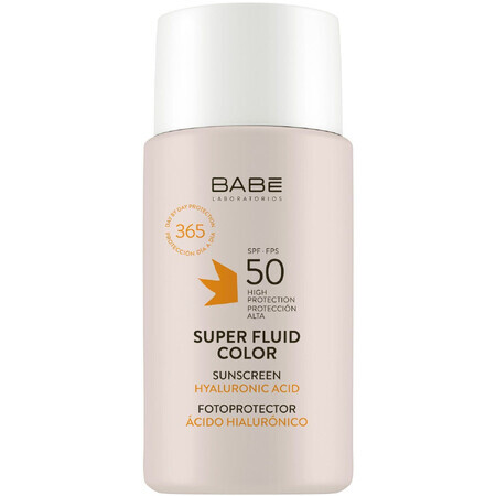 Babé SUPER FLUID COLOUR FLUID SPF50 getöntes Gesichtsfluid für alle Hauttypen 50 ml