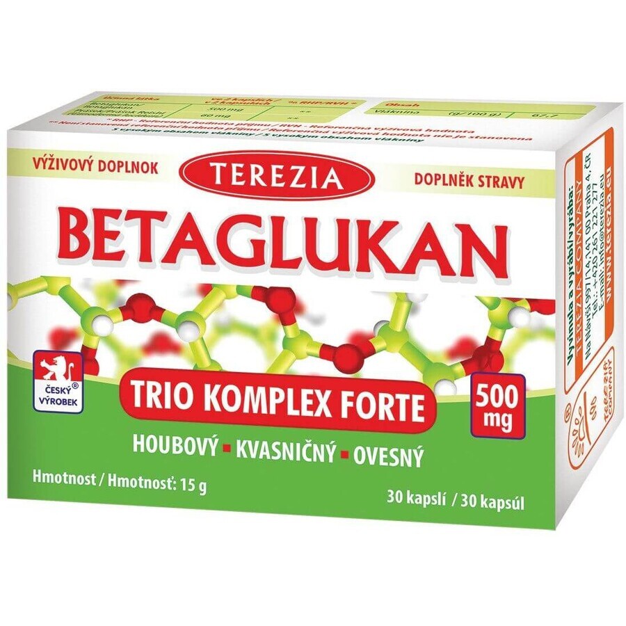 Terezia Betaglucan Trio Complex Forte 30 Kapseln