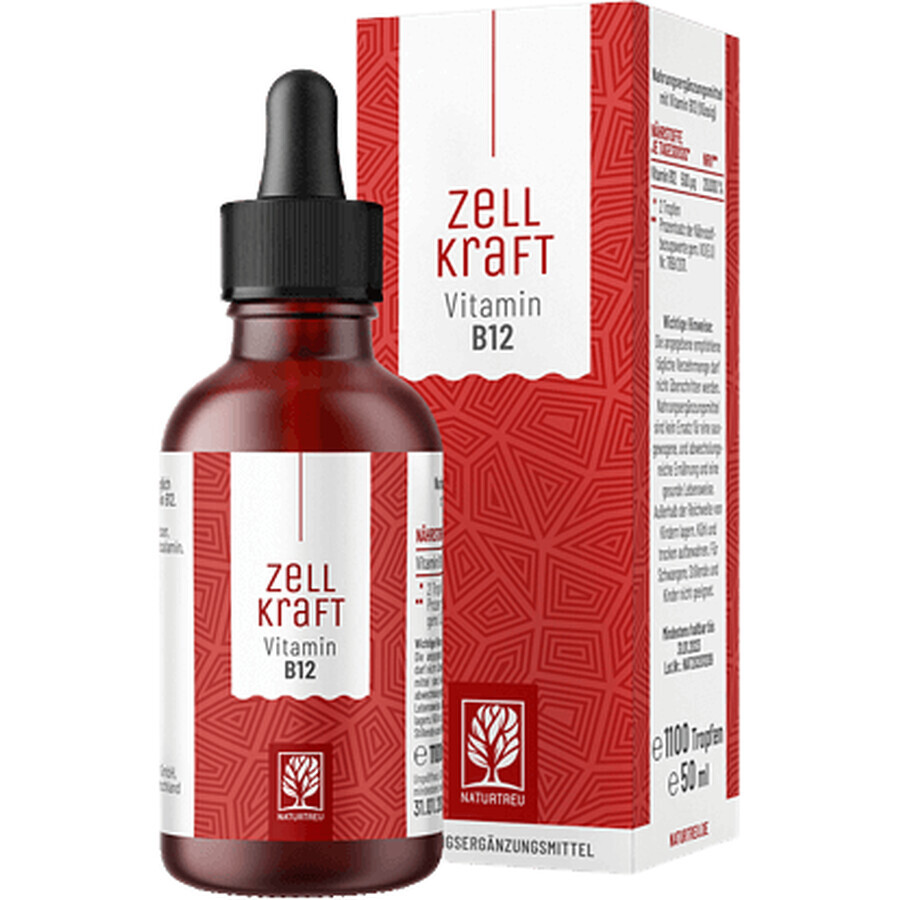 Naturtreu Cell Strength - Vitamina B12 250 µg picături 50 ml