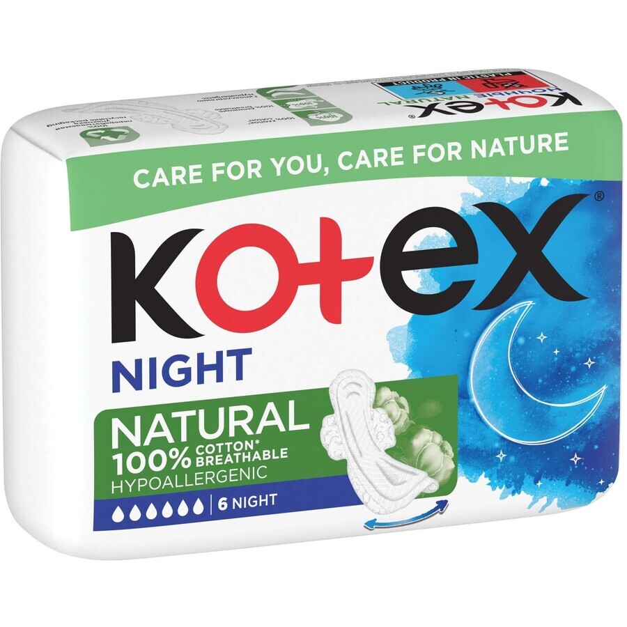 Kotex Natural Night 6 pcs