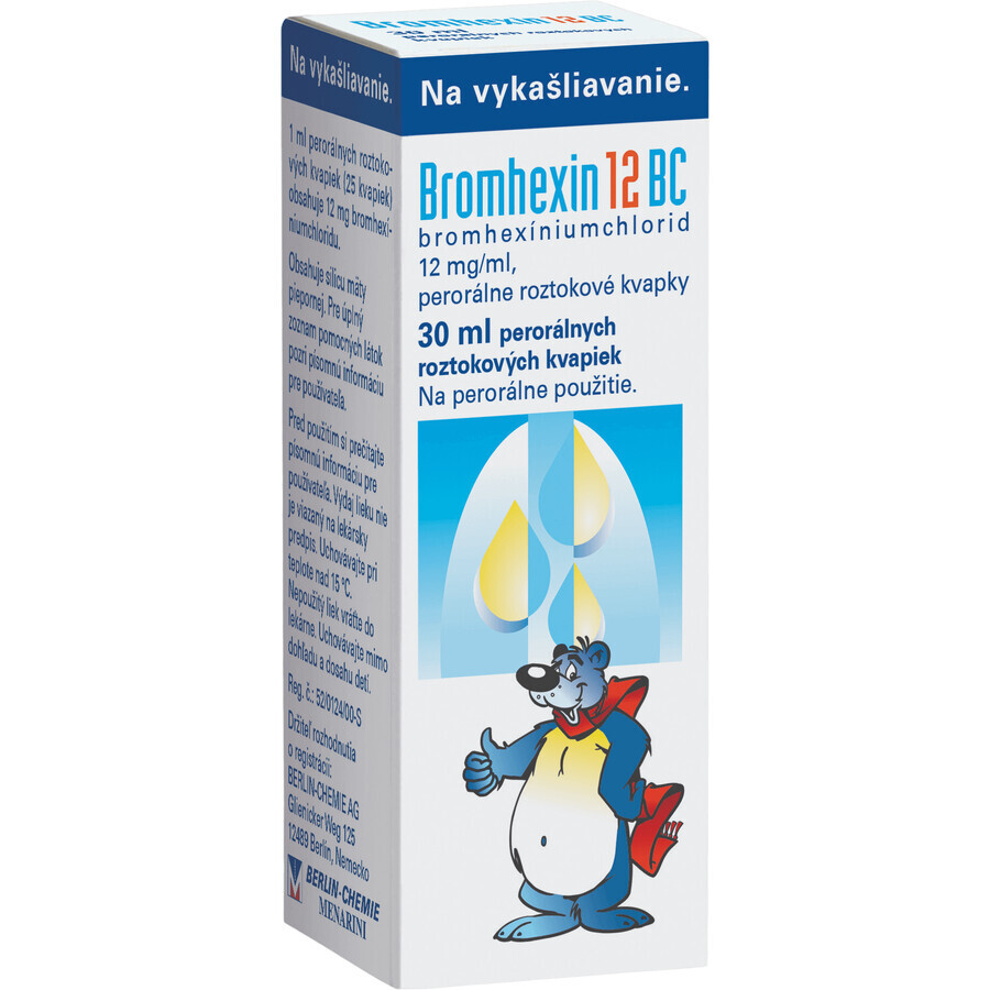 Bromhexină 12 BC picături 30 ml