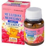 Dr.Muller MÜLLER's teddy bears - vitamina C cu aromă de zmeură 45 comprimate