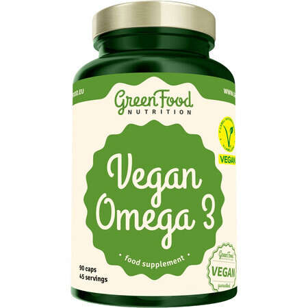 GreenFood Nutrition Vegan Omega 3, 90 capsule