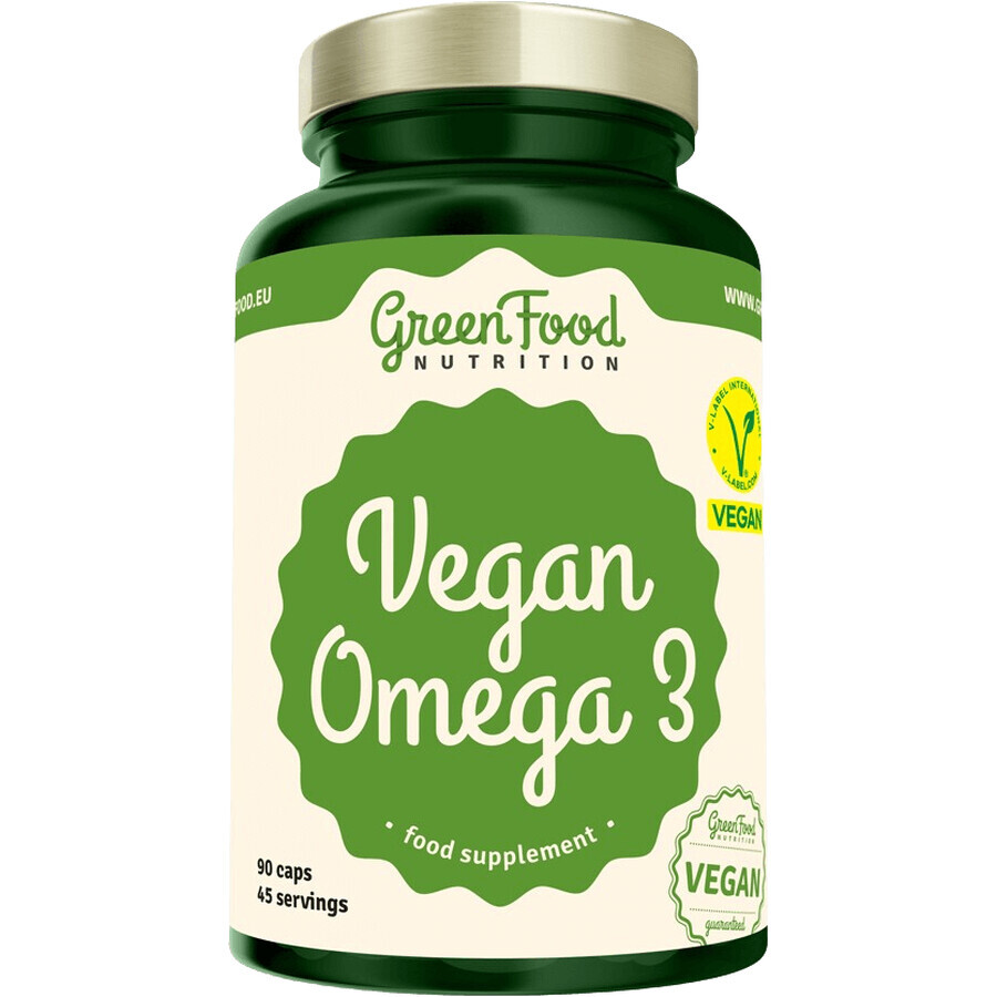 GreenFood Nutrition Vegan Omega 3, 90 capsule