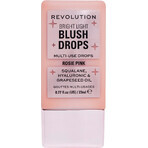 Revolution Bright Light Blush Drops Pink Rosie, Blush 23 ml