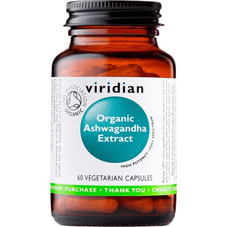 Viridian Ashwagandha Extract Organic 60 capsule