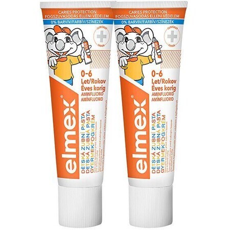 Elmex Kids Dentifricio per bambini Duopack 2 x 50 ml