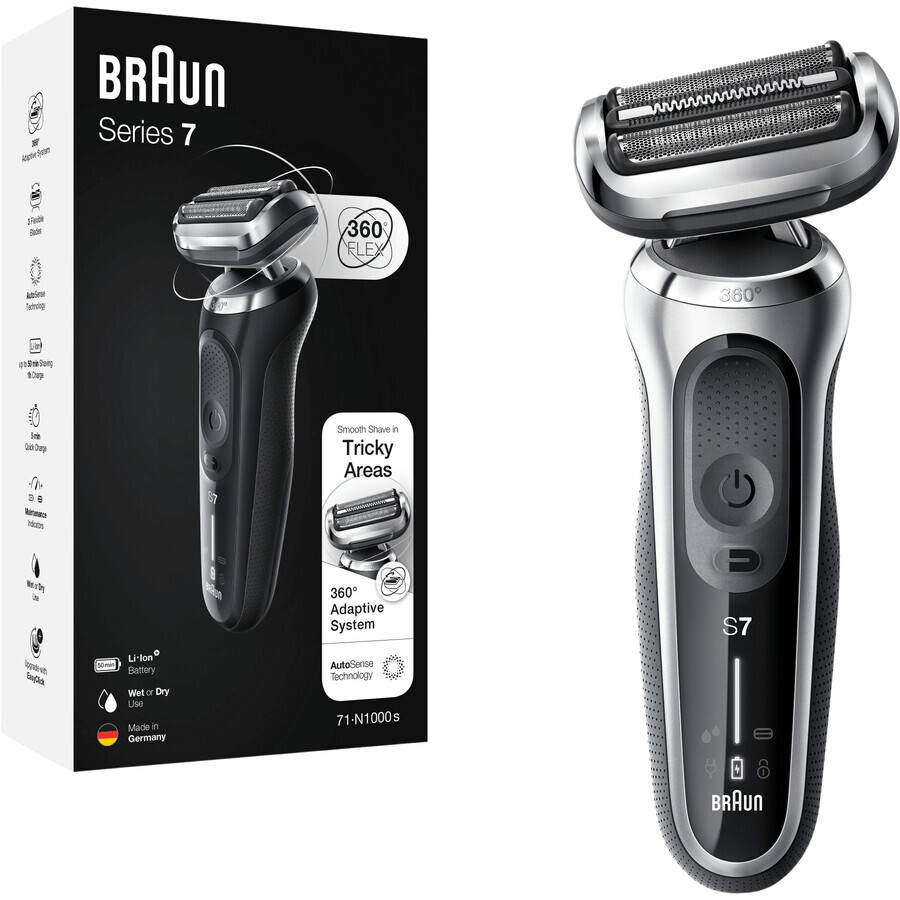 Braun Series 7 71-S1000s Wet&Dry shaver silver