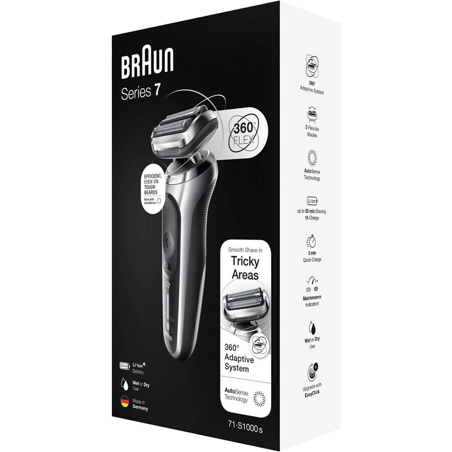 Braun Series 7 71-S1000s Wet&Dry shaver silver