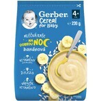 Gerber Cereale cu lapte Terci de ovăz Banană Noapte bună 9 x 230 g