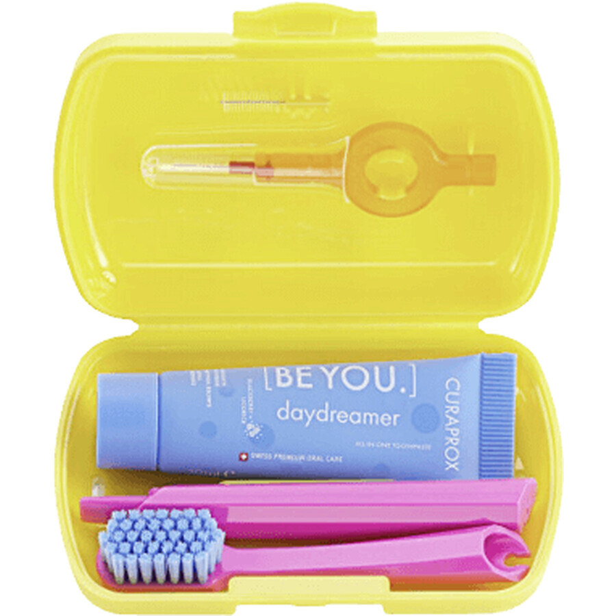 Curaprox Travel Set da viaggio giallo