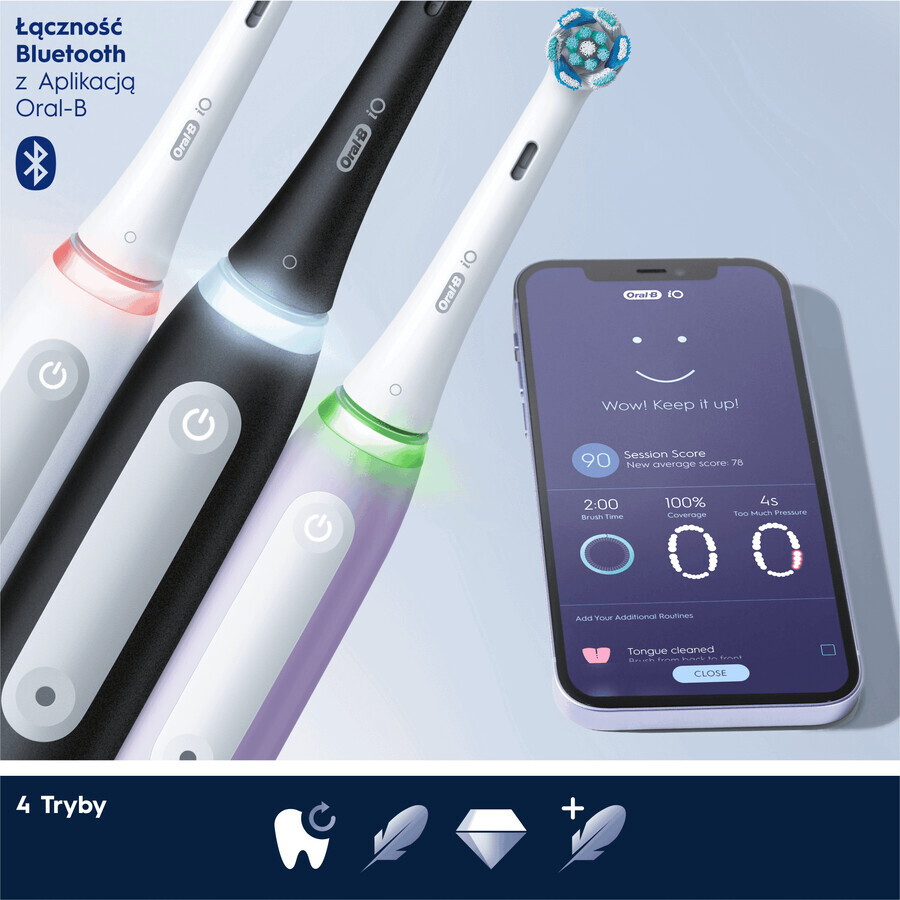 Oral-B iO serie 4 elektrische tandenborstel zwart