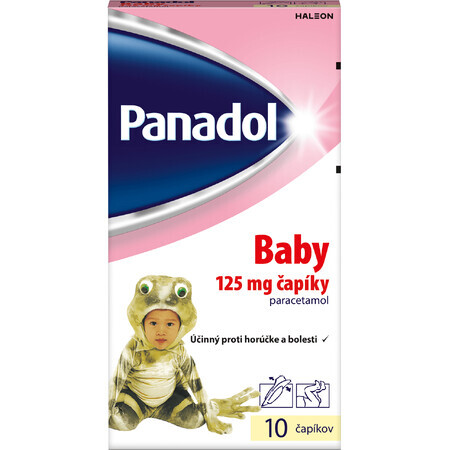 Panadol Baby supozitoare 125mg pentru febră și durere la copii 10 buc