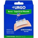 Urgo Burns Pentru arsuri plasture lipidocolloid steril 10 x 7 cm 4 buc