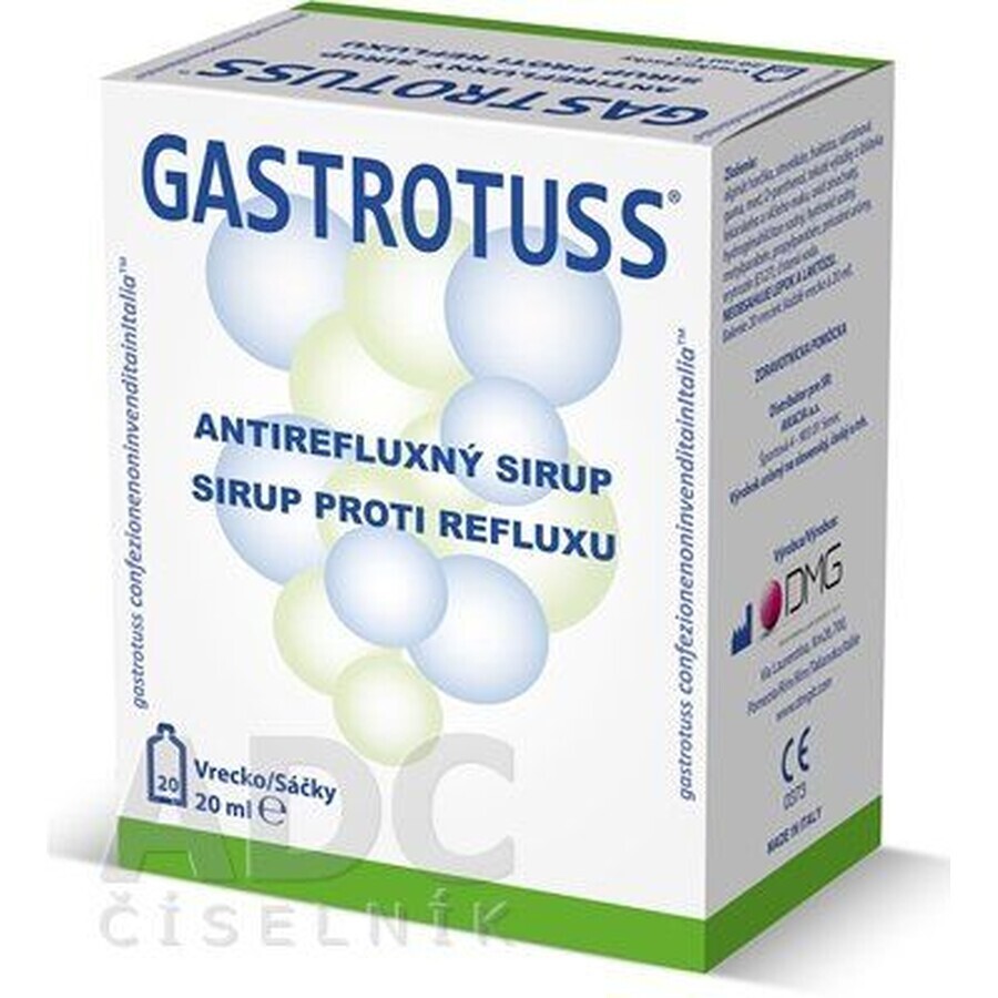 Sciroppo antireflusso Gastrotuss in bustine da 20 x 20 ml