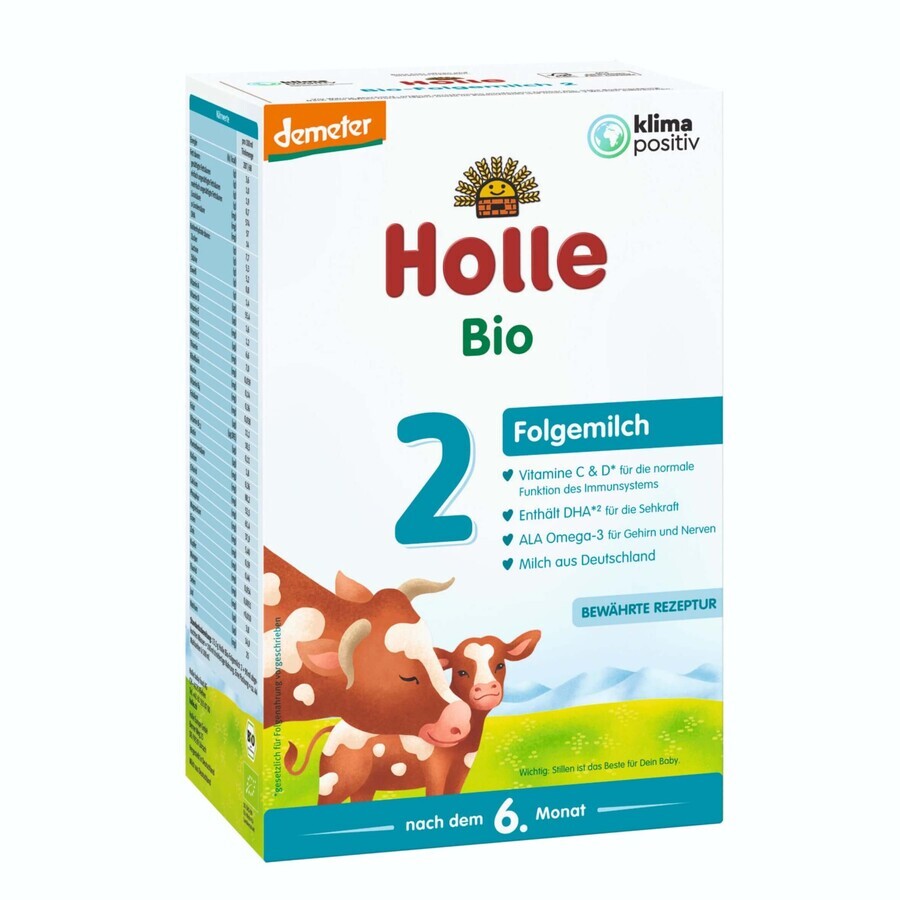 Holle Organic formula de lapte pentru copii 2 de la 6 luni 600 g