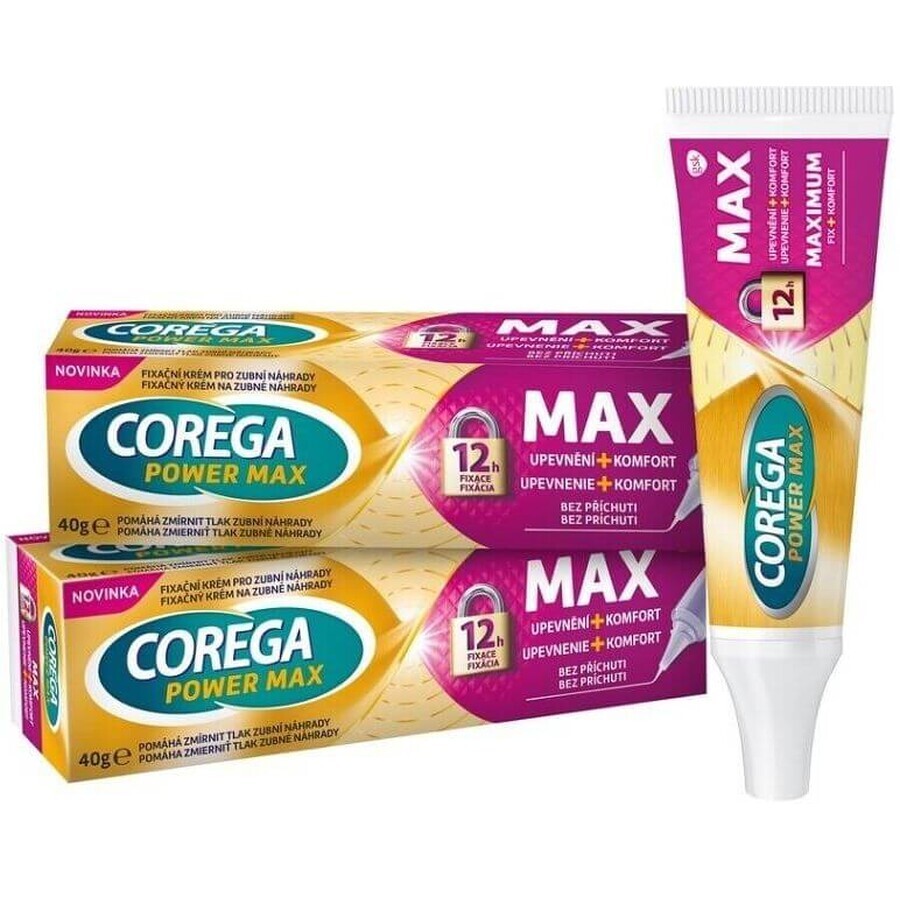 Corega Power MAX Fortalecimiento+Confort DUOPACK 2 x 40 g