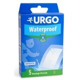 Urgo Waterproof Patch antiseptic, impermeabil, transparent, 10 x 6 cm 5 buc