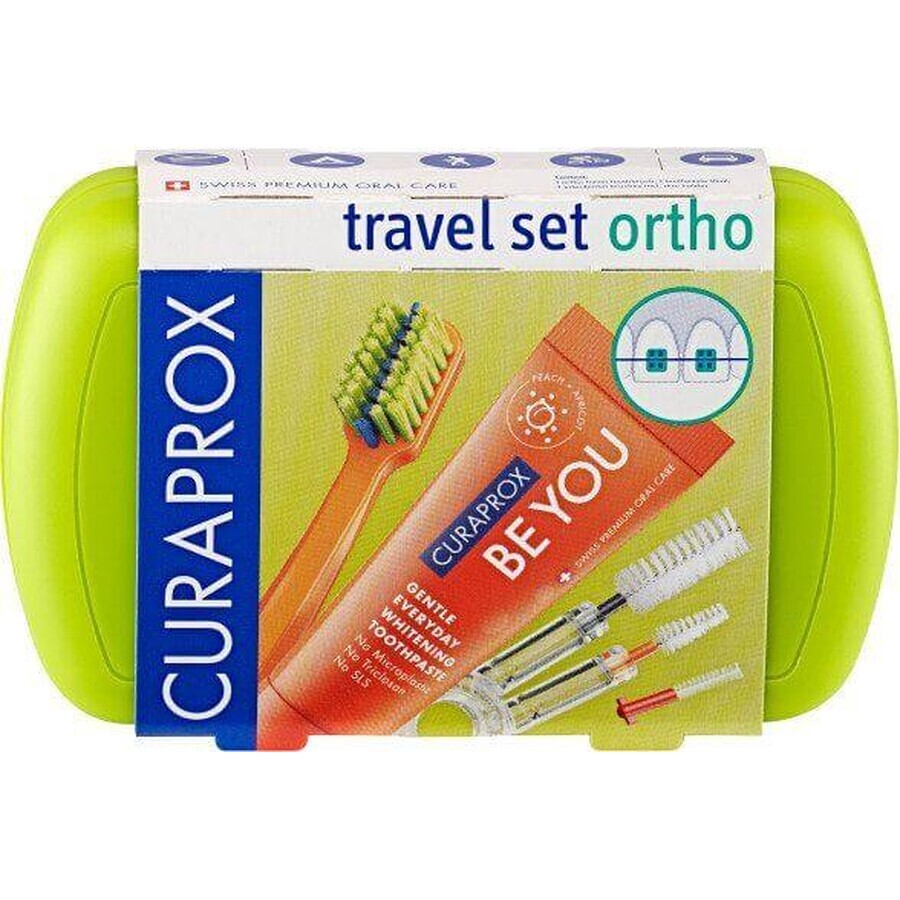 Curaprox Set da viaggio ORTHO verde