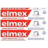 Elmex Pastă de dinți Protecție împotriva cariilor 3 x 75 ml