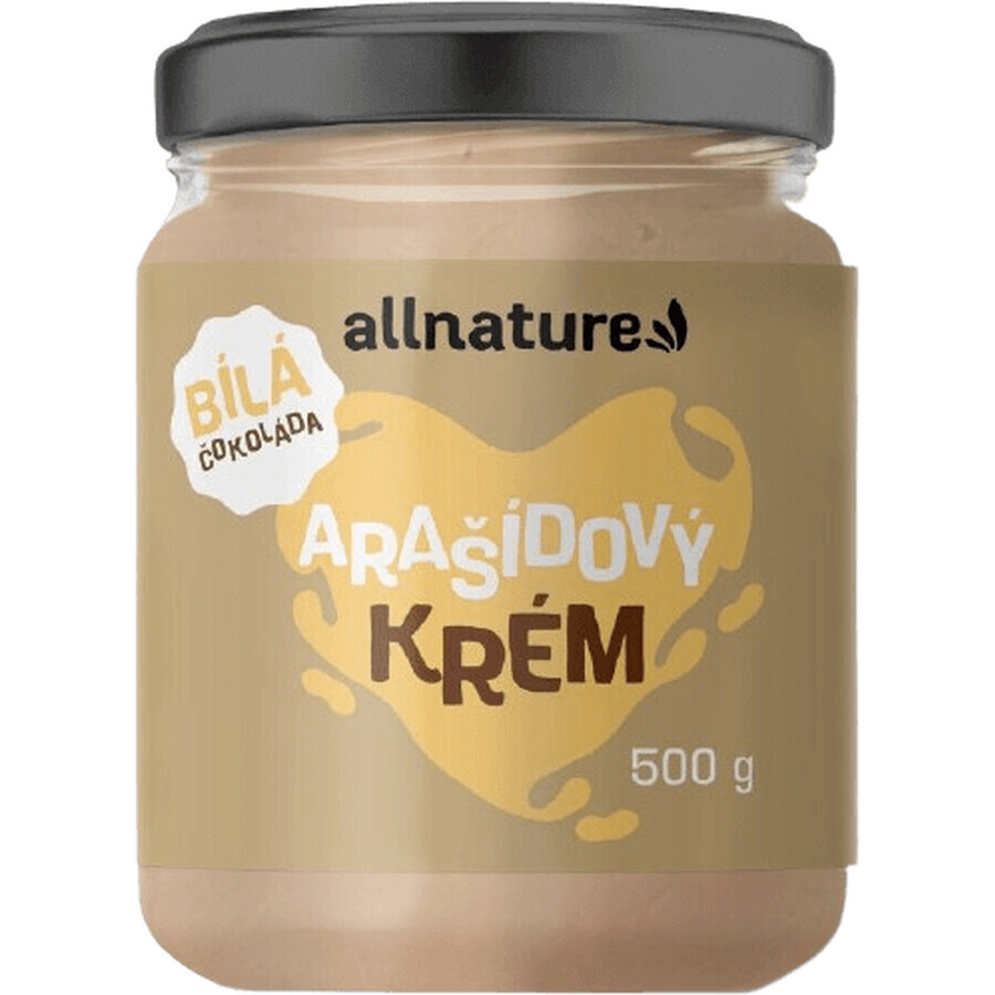 Allnature Peanut cream with white chocolate 500 g