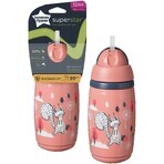 Tommee Tippee Superstar, 12m+, non-drip sports cup, pink 266 ml