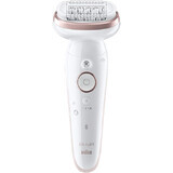 Braun Silk-épil 9, Epilator 9-000, alb/roz