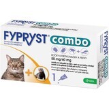 Fypryst Combo 50 mg/60 mg Soluție pentru picurare pe piele pentru pisici și dihori 0,5 ml