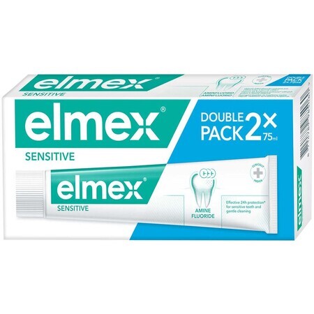 Elmex Sensitive pastă de dinți duopack 2 x 75 ml