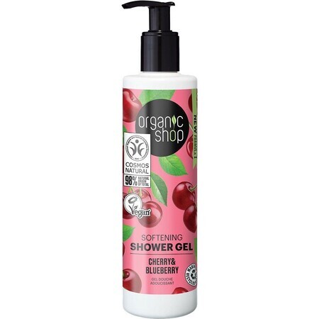 Organic Shop Inweken Douchegel, Kers en Cranberry 280 ml