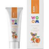 Woom Kids Perzik Tandpasta voor kinderen 3-8 jaar 50 ml