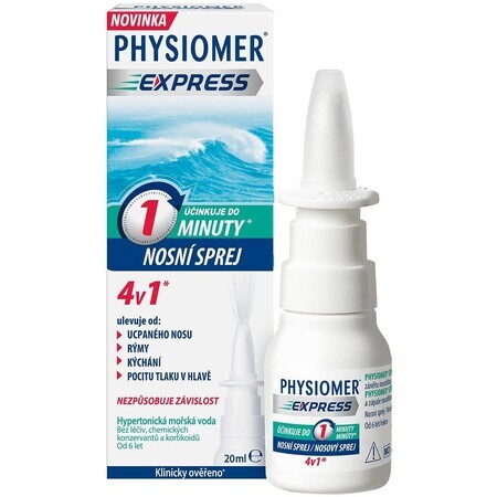 Physiomer Express hypertonic nasal spray 20 ml