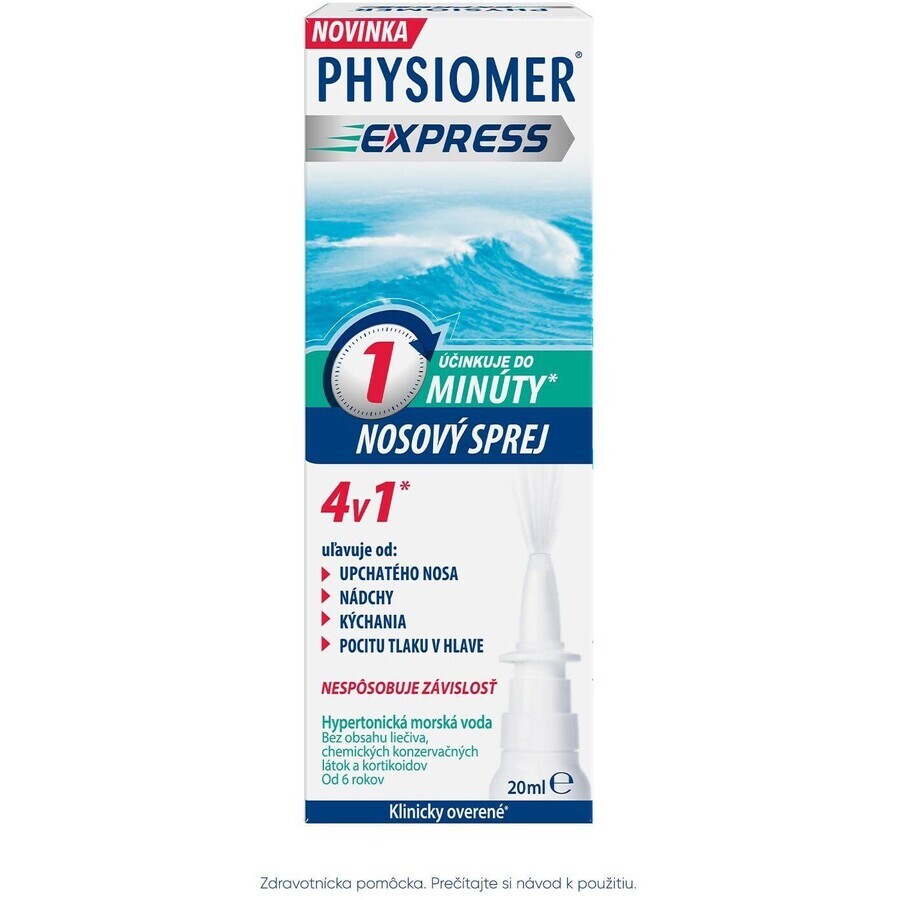 Physiomer Express hypertonic nasal spray 20 ml